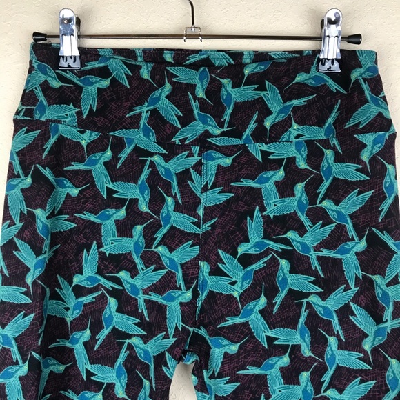 NWOT Lularoe Hummingbird One Size Leggings - Picture 4 of 8